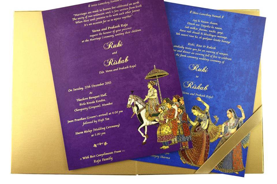 Wedding invitation card