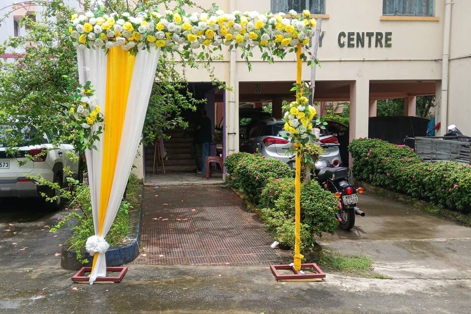 Flower Gate Decoration