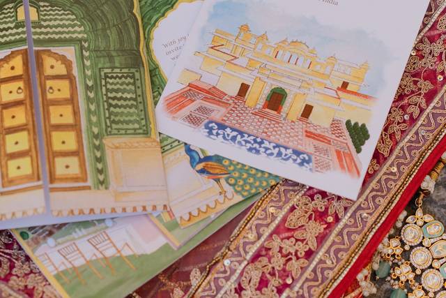 V&A Handpainted Invite