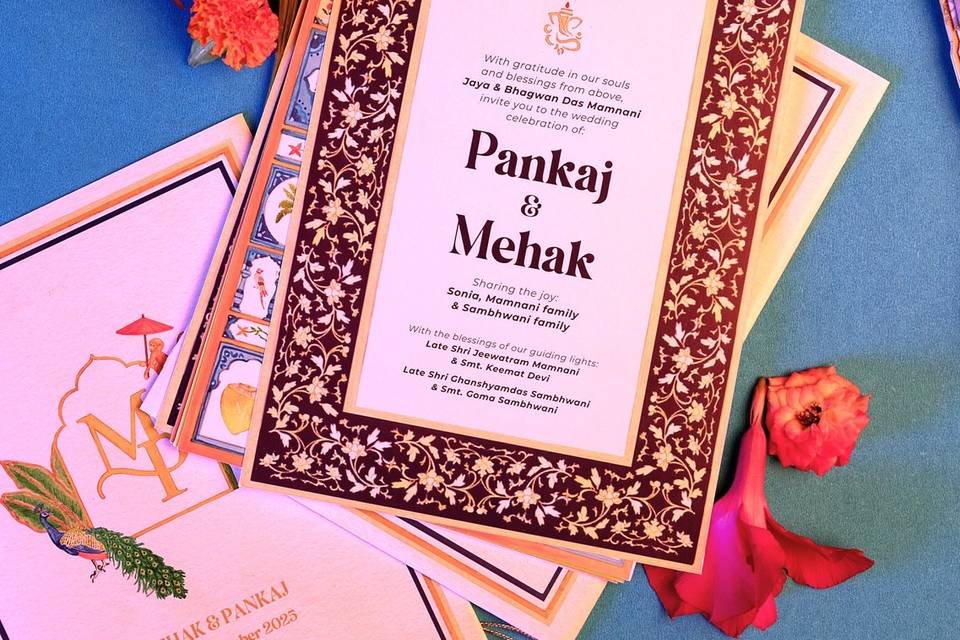 M&P Handpainted Invite