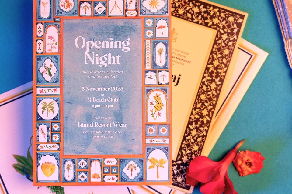 M&P Handpainted Invite