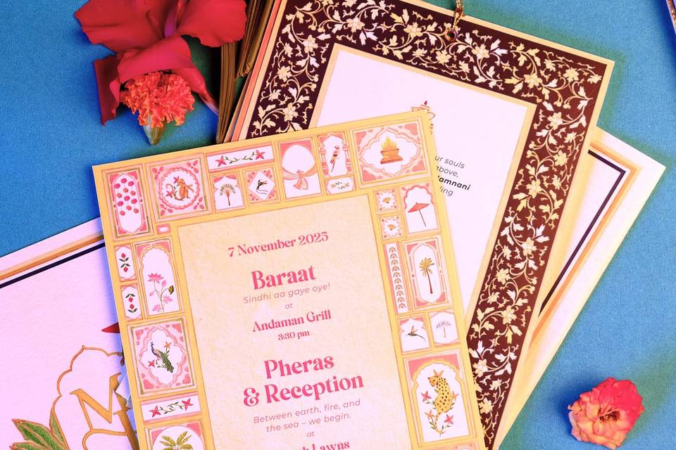 M&P Handpainted Invite