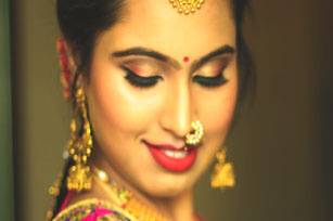 South Indian bridal makeup