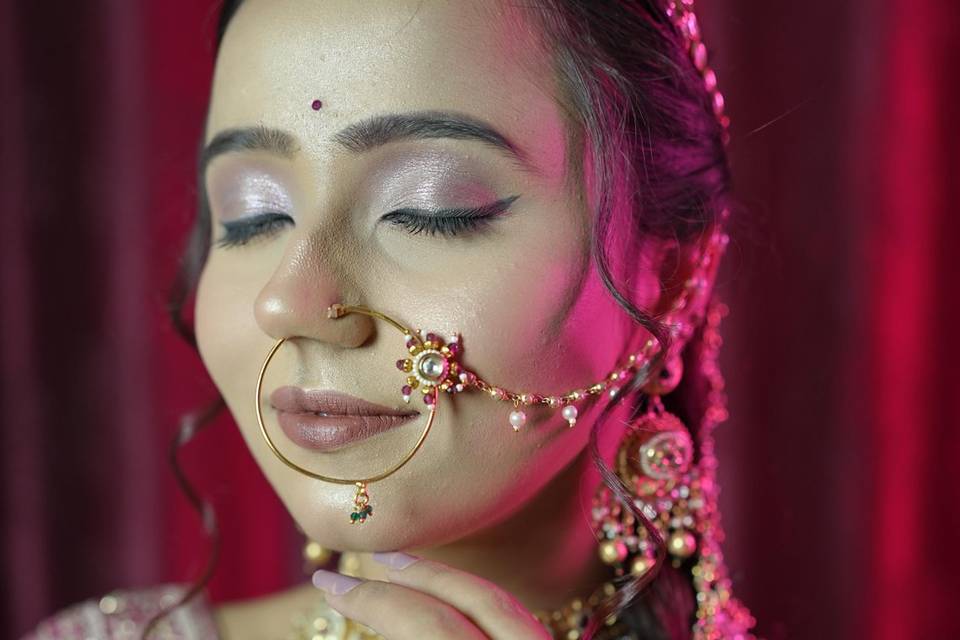 Hd bridal make up 8000/-