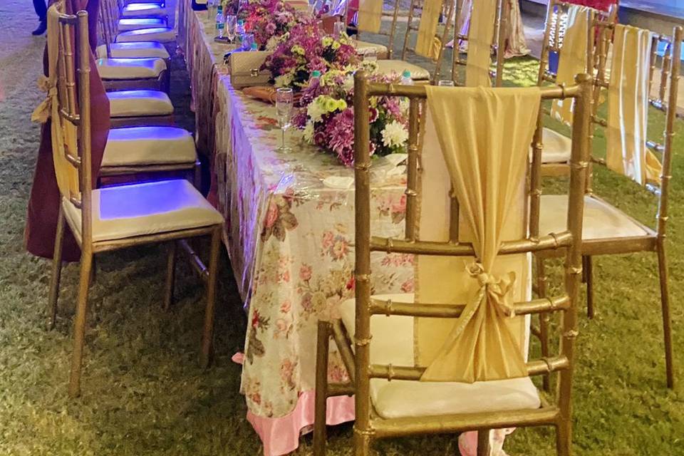 Catering setup