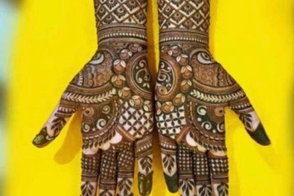 Madhubani bridal mehndi