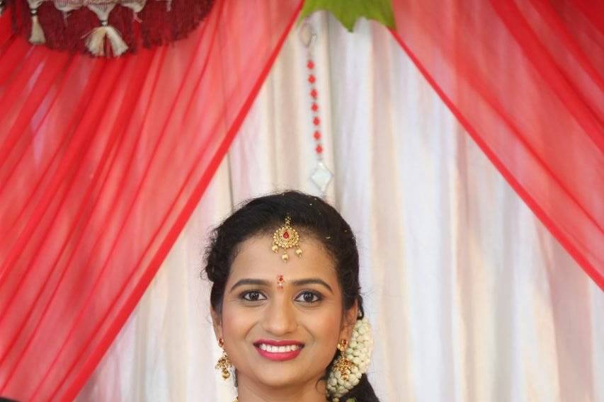 South Indian wedding makeup