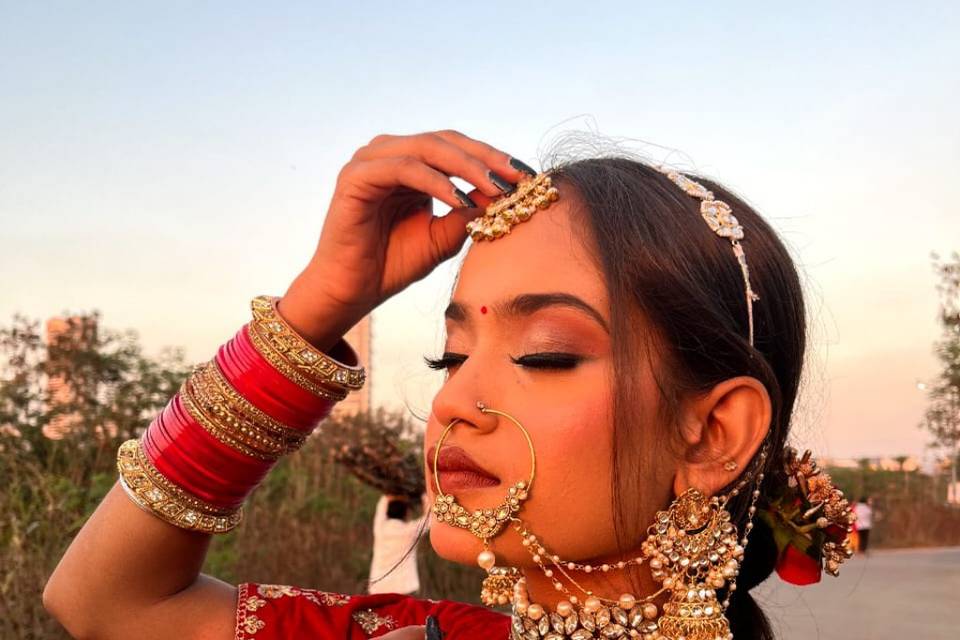 Bride glam look