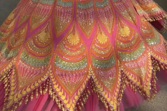 THE PINK LOTUS LEHENGA SET