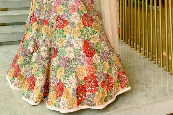 Nidrani Lehenga set in Multico