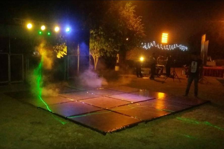 Dance floor and lighting