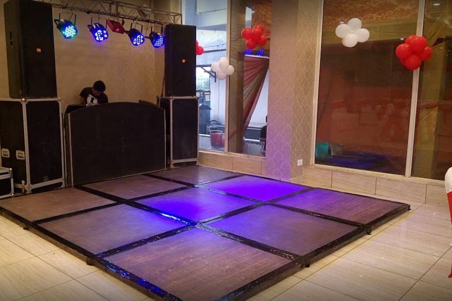 Dance floor and lighting