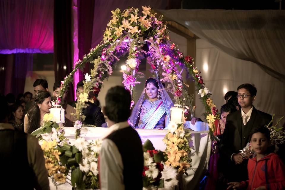 The bride's entry