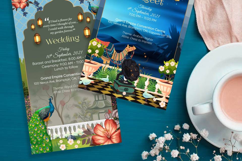 Traditional Wedding Cards.