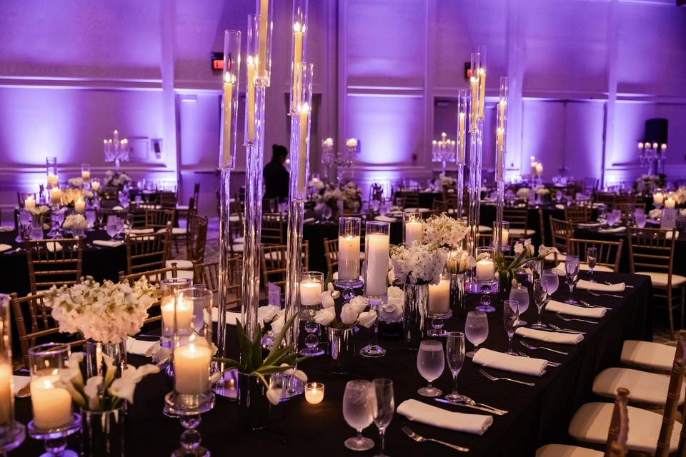 Reception candleabras