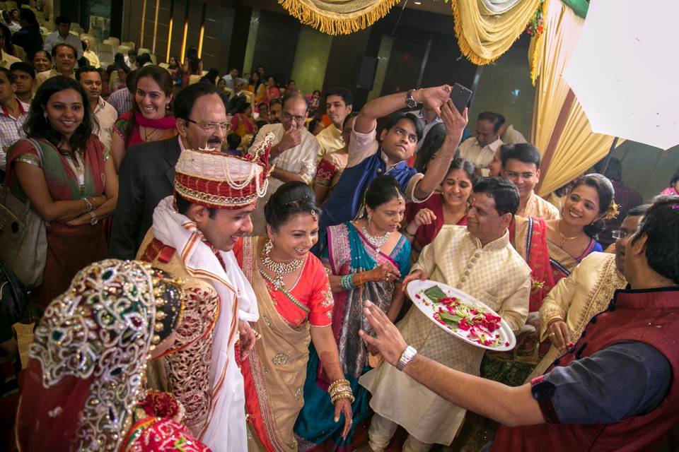 Groom's entry