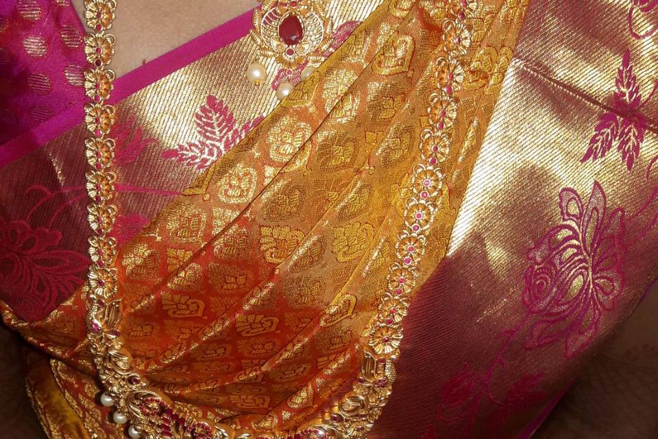 Saree draping