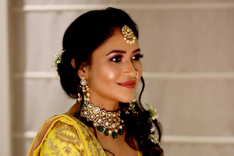 Yellow NRI bride