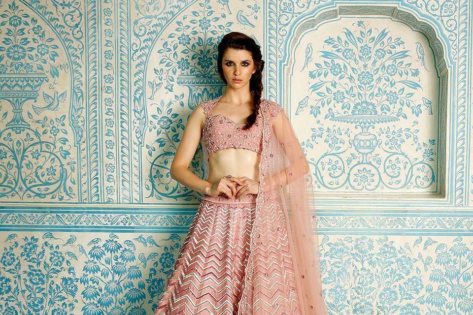 Payal Keyal on Instagram: “Shades of Pastel 'The White Mughals 2020' .  Concept by @keyalankit Styling @harshad.… | Lehenga style, Red lehenga,  Perfect wedding dress