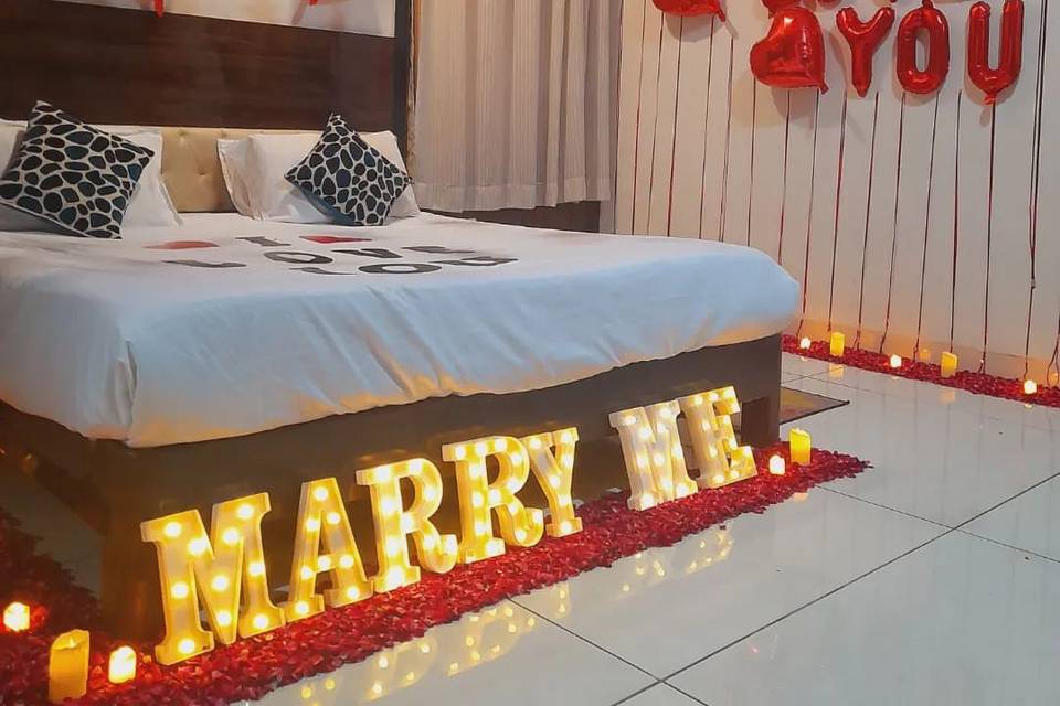 Romantic room decoration