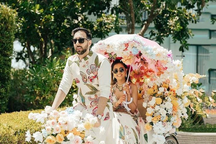 Couple in Rikshaw
