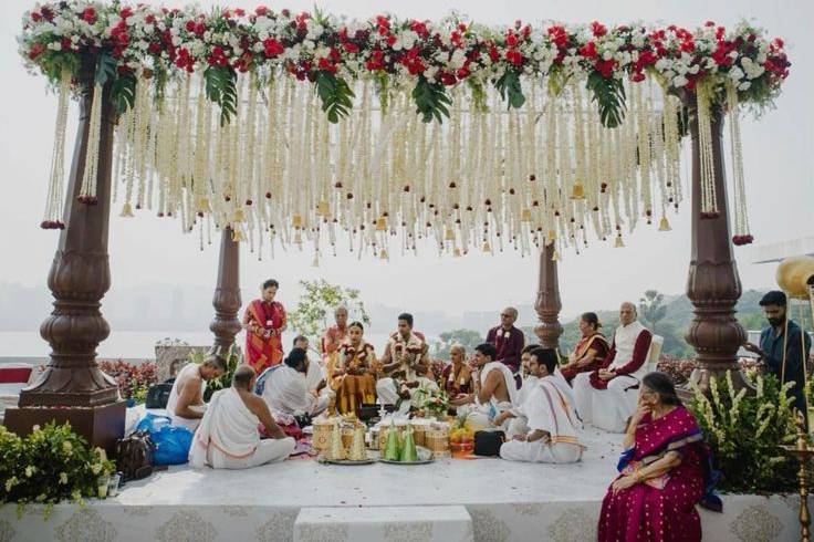 Beach view mandap