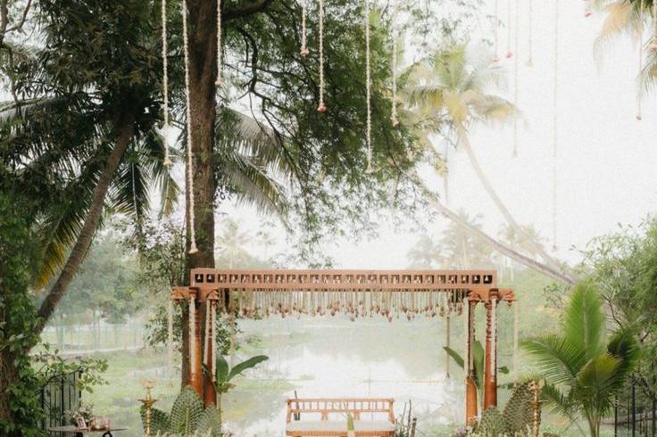 Green view mandap
