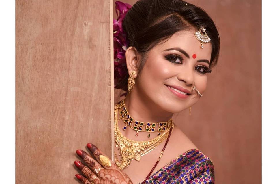 bridal makeup- Makeup Artist Dipika Nath Borthakur- Bridal makeup1h