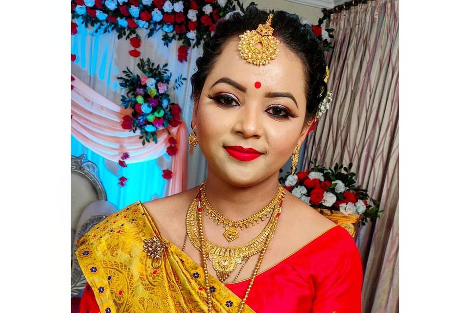 bridal makeup- Makeup Artist Dipika Nath Borthakur- Bridal makeup1rr