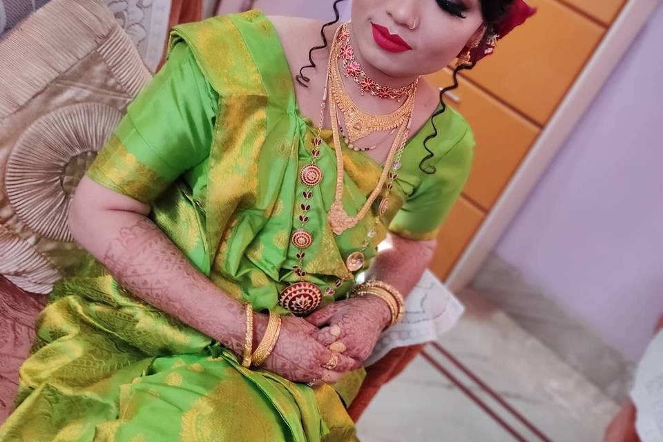 bridal makeup- Makeup Artist Dipika Nath Borthakur- Bridal makeup5d