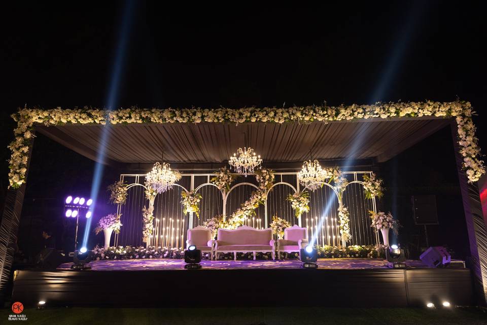 Grand wedding stage