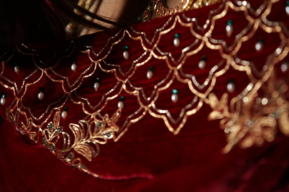 A Detail look of Embroidery