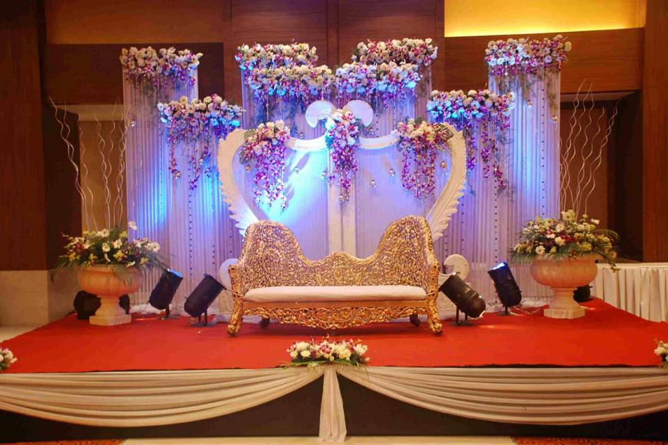 Flower Decoration Wedding Stage