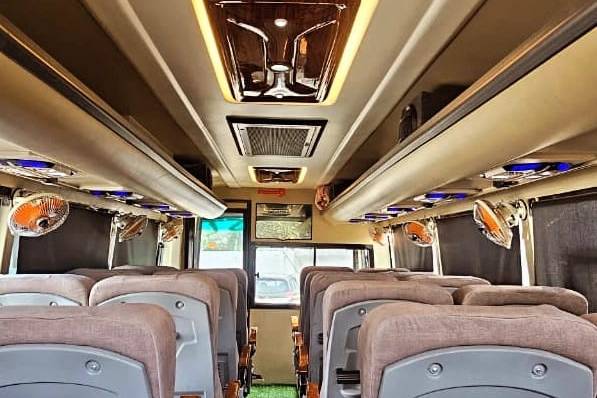 Luxury Bus on rental basis