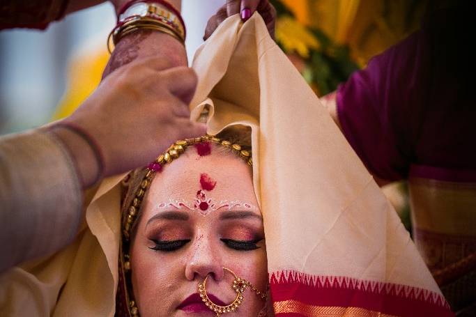 Bride candid