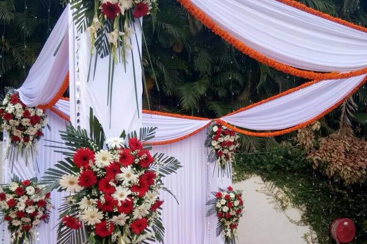 Mandap setup