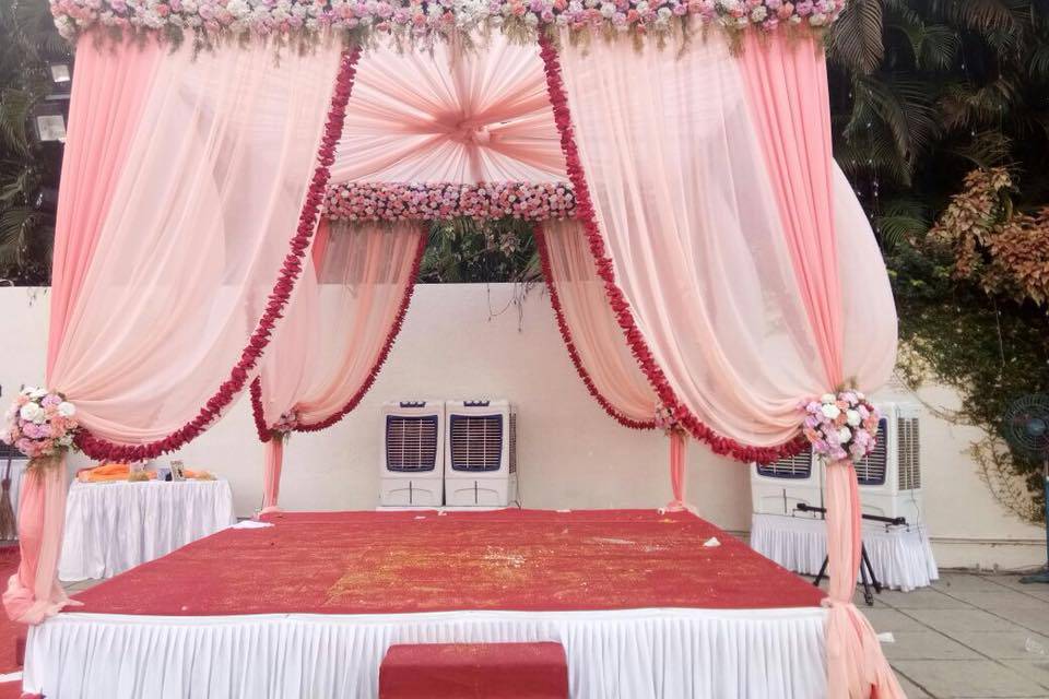 Mandap setup