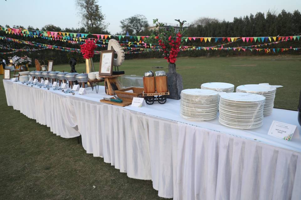 Catering setup