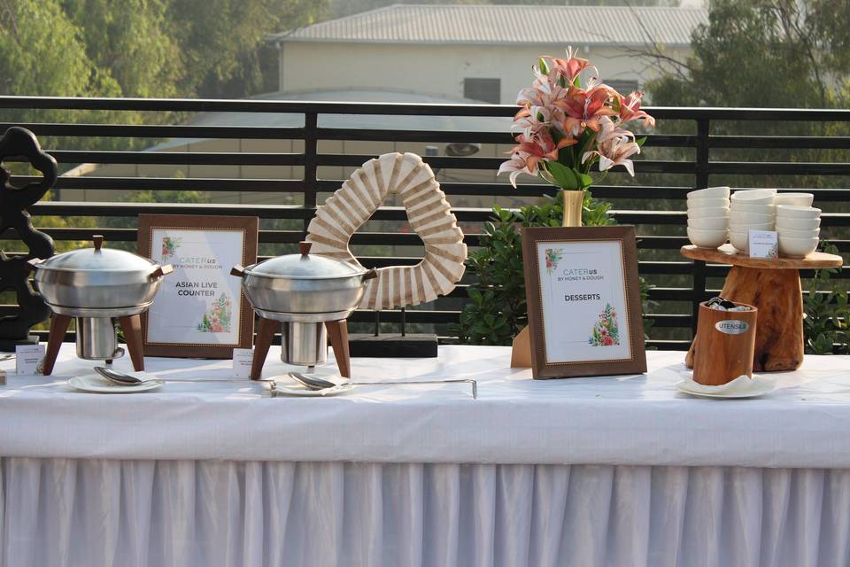 Catering setup