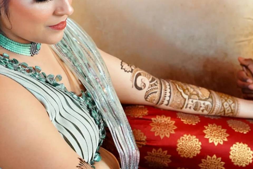 Mehandi look