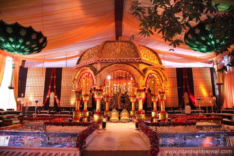 Mandap setup