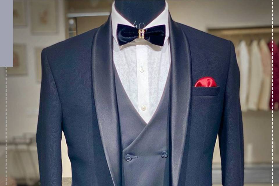 Blue tuxedo