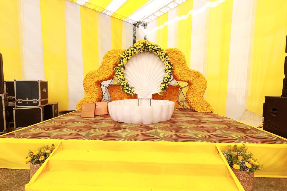Haldi Stage decor