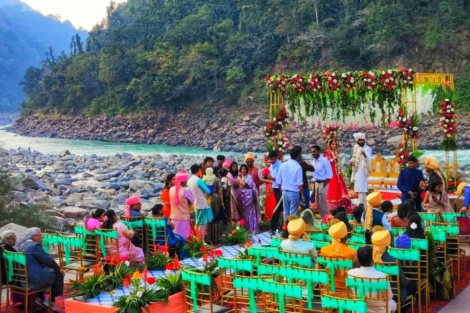 River side mandap