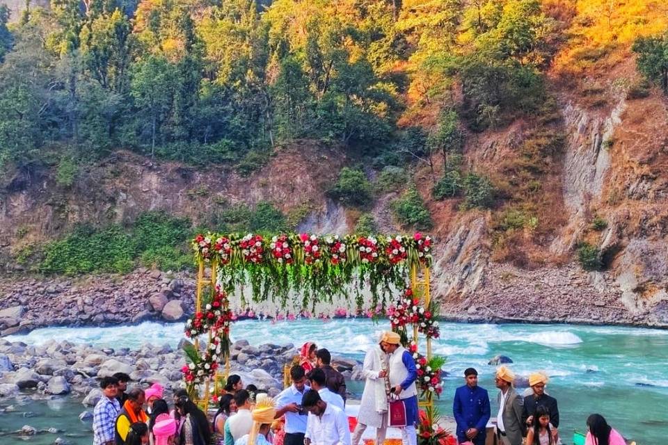 River side mandap