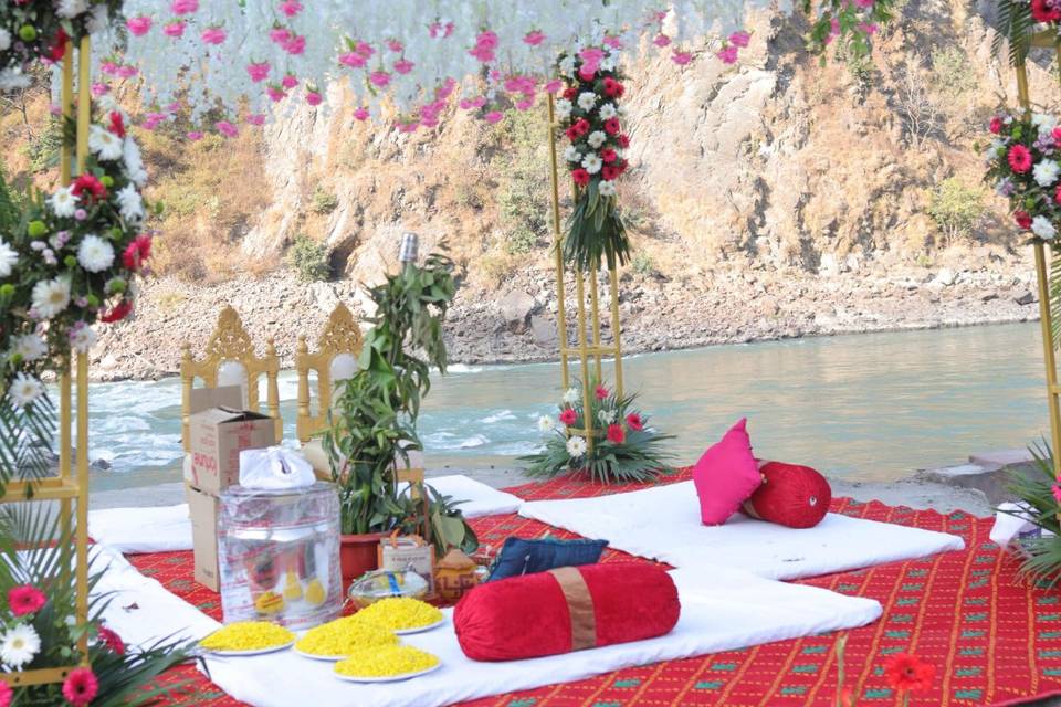 River side mandap