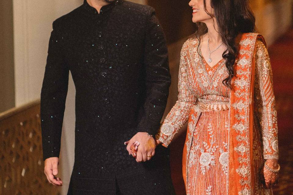 Sangeet Couple Portrait