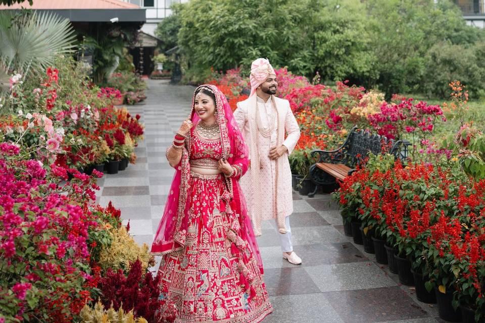 Couple portrait in mayfair