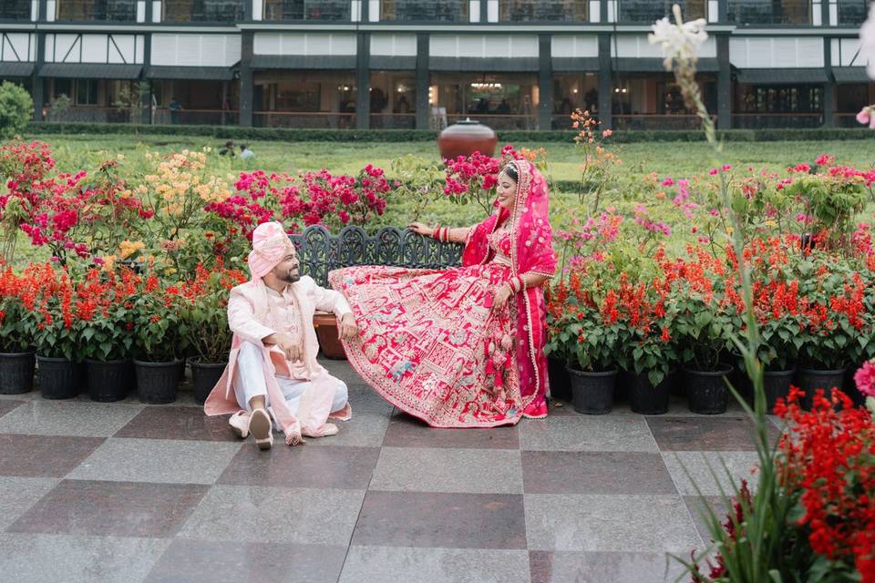 Couple portrait in mayfair