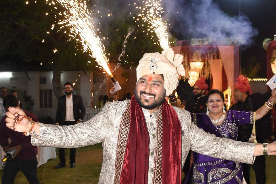 Groom's entry
